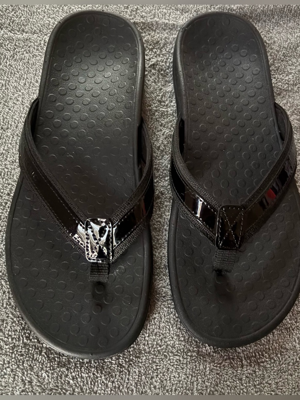 Vionic Tide II Toe Post Flip Flop Sandal Black